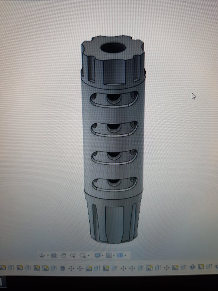 custom 3 parts compensator airsoft