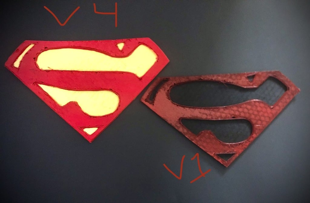 Christopher reeve inspired 3d Superman emblem