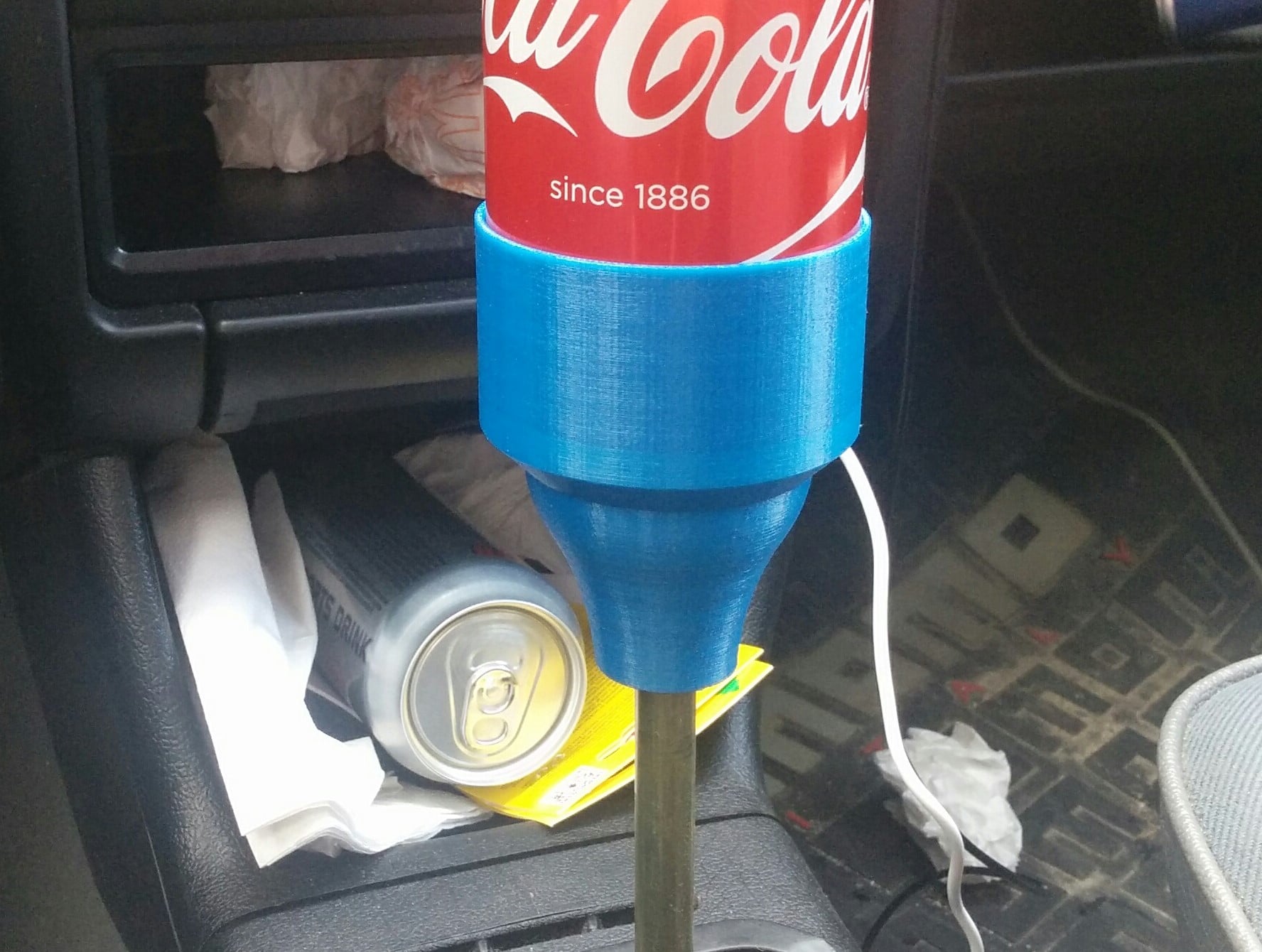 Can holder shifter knob