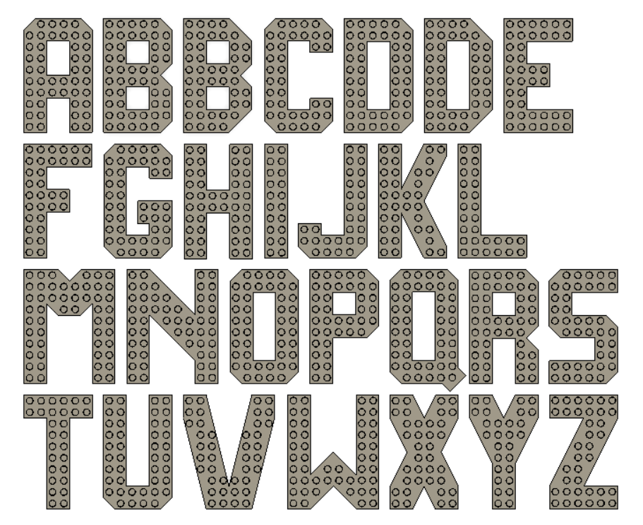 lego compatible alphabet