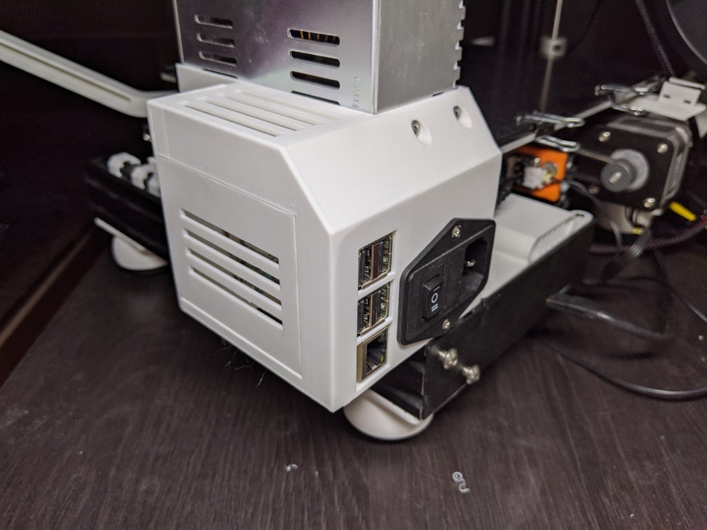 Ender 3 Raspberry Pi 3 and Relay PSU Case for Octoprint