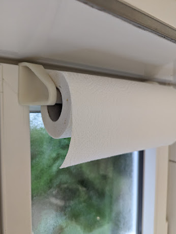 Paper Towel Holder for Window