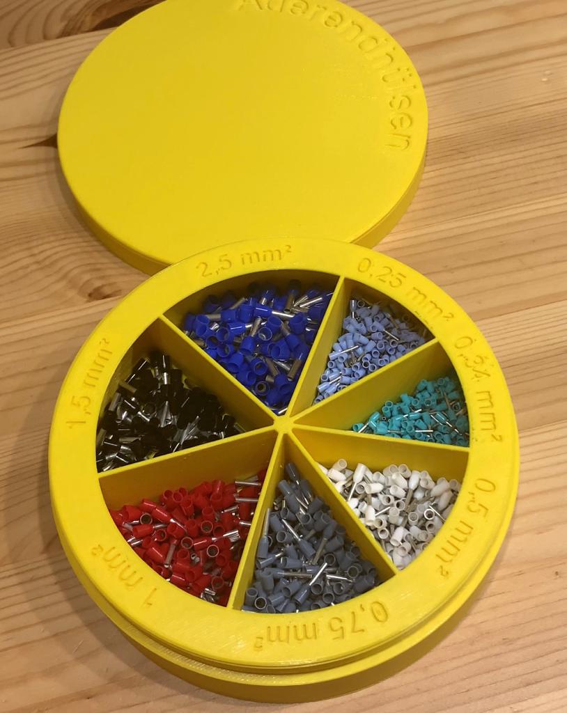 Aderendhülsenbox / Box for wire ferrules