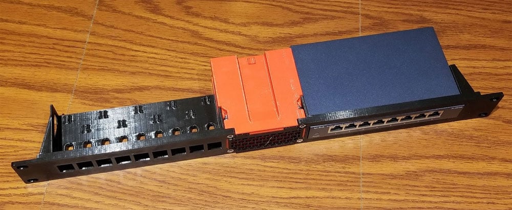Modular 1U Relay Rack Mount for (18) Keystone Jacks