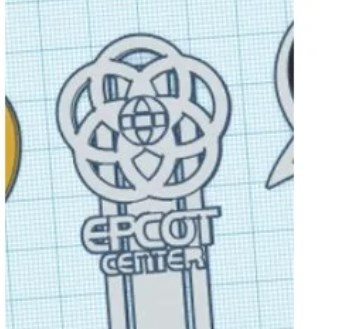Retro Epcot Logo bookmark