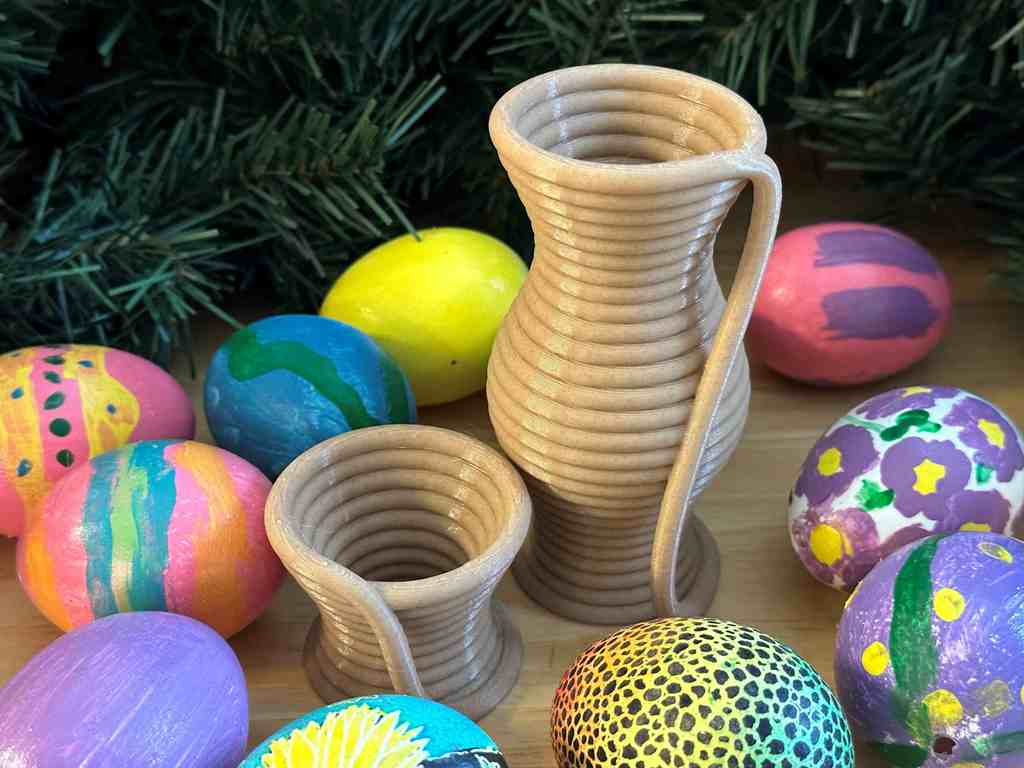 Coiled Rope Egg Holders