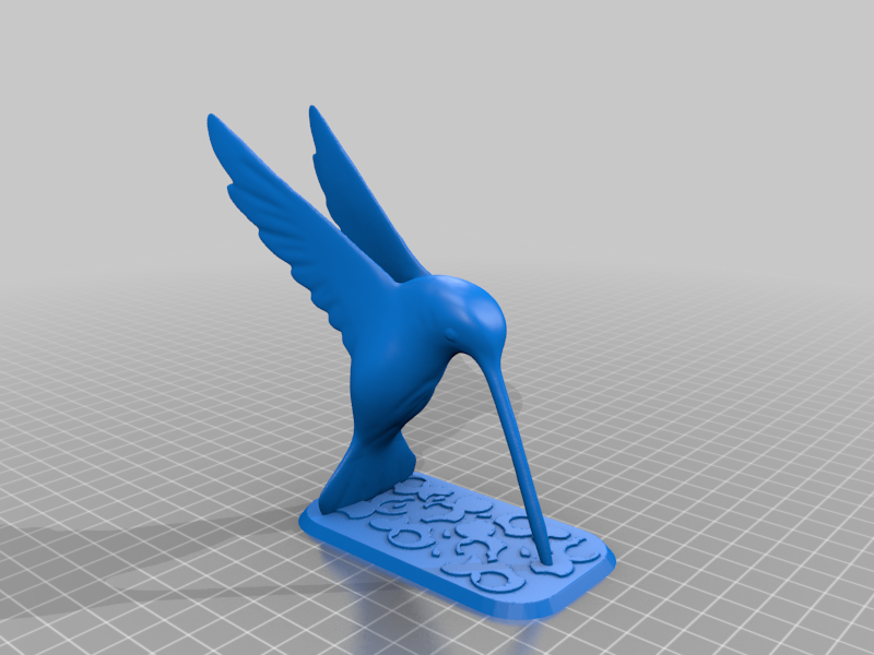 Hummingbird With Bases! (anti knock over)