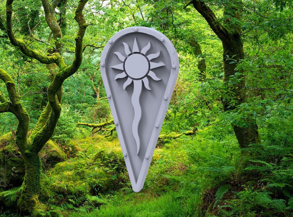 Sommerlund Sun Kite Shield - 28mm Miniature Conversion