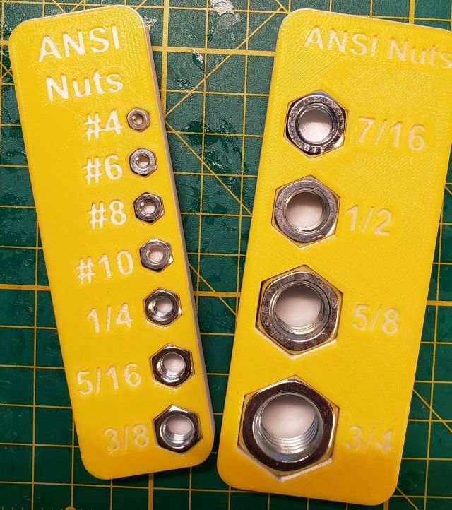 ANSI Hex Nut Sizer