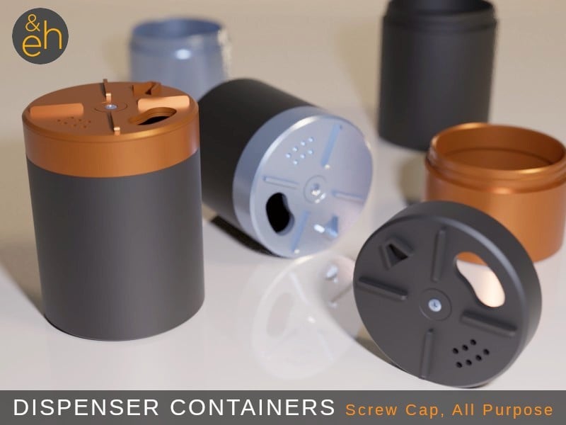 Dispenser Container - Screw Cap, All Purpose