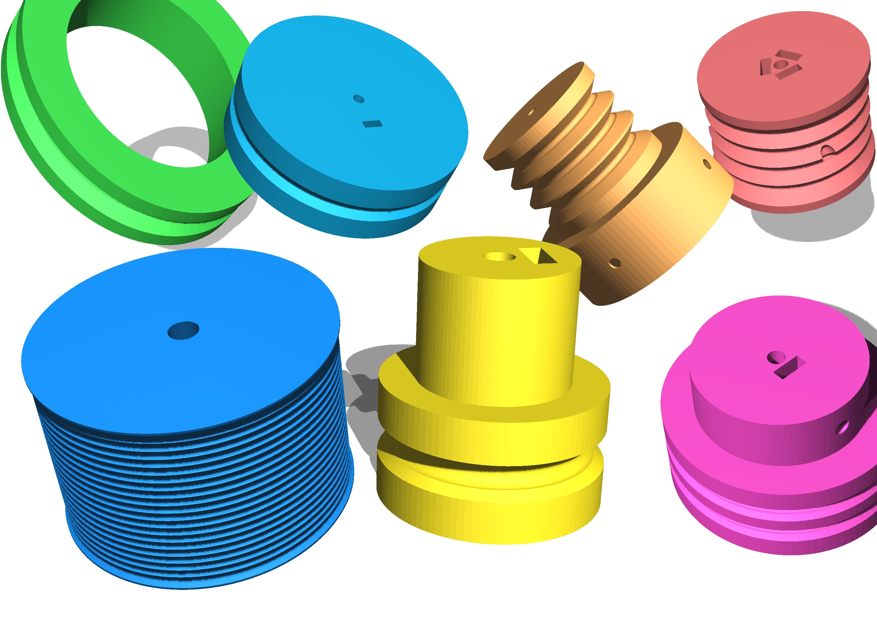 Round Belt Pulley Creator