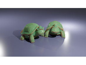 Mr and Mrs Turtle - Little desktop couple - remixable