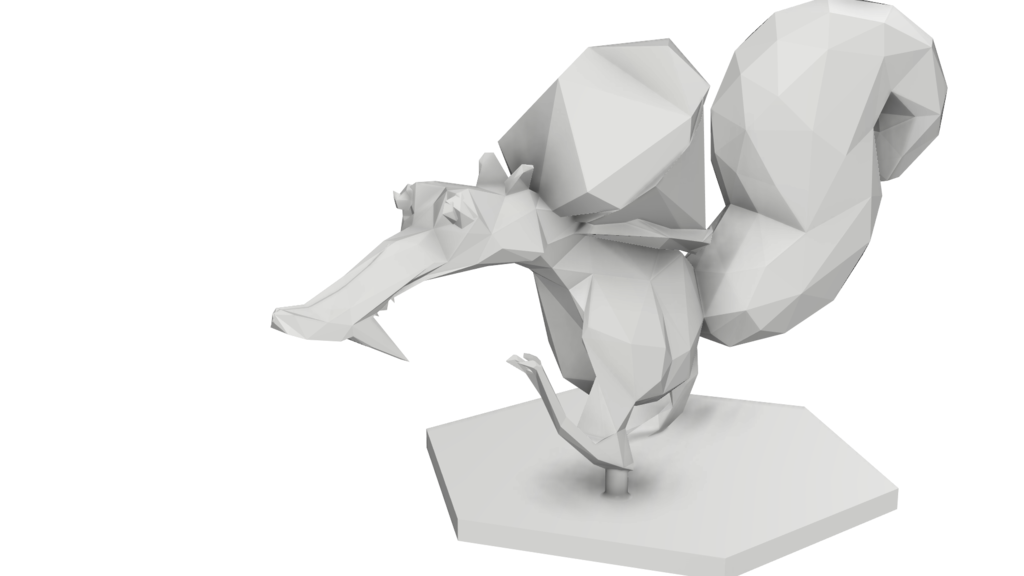 Scrat from Ice Age Low Poly