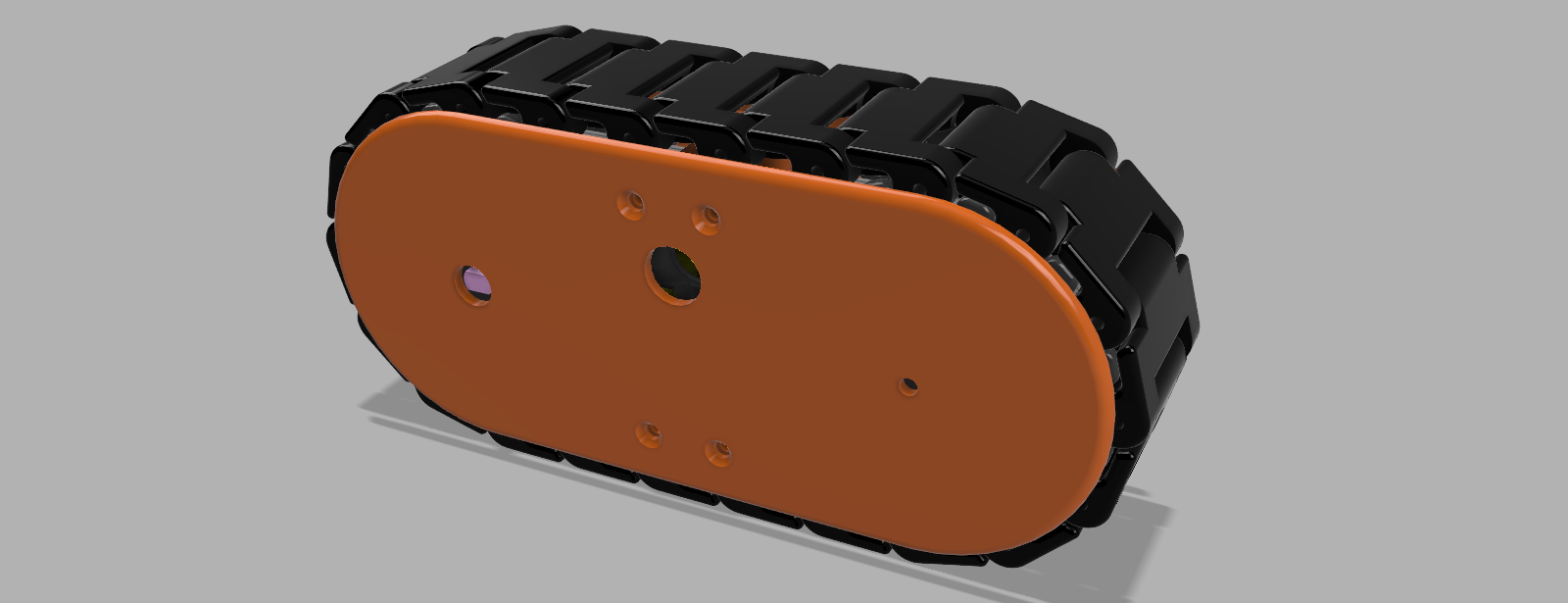 Modular Rover Tracks - Adafruit Mini Red Round Robot Chassis