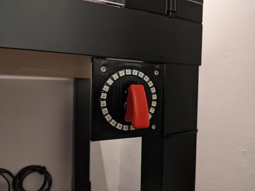 NeoPixel ring and toggle switch panel
