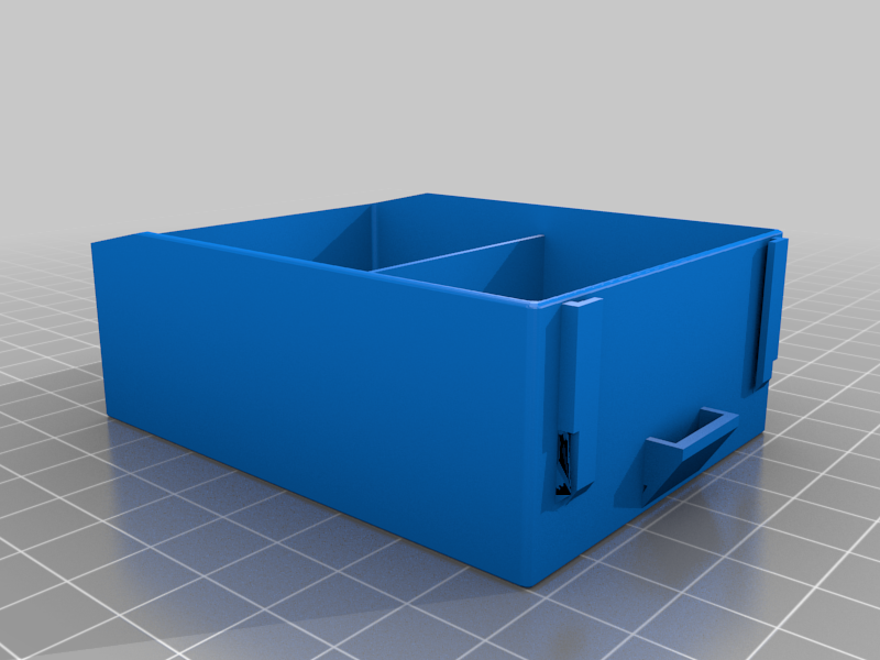 Double (and quadruple) drawer for component rack