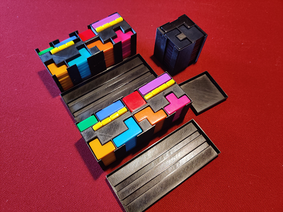 Project L tetromino tile holder box