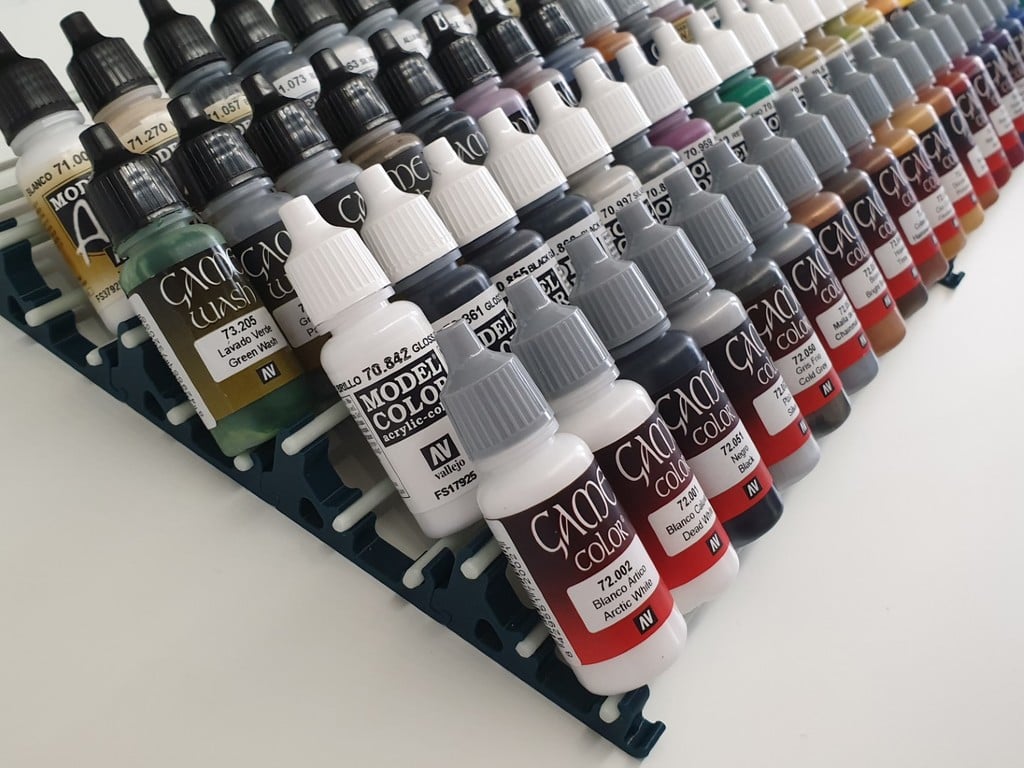 Dropper Paint Bottle Rack - Any Length