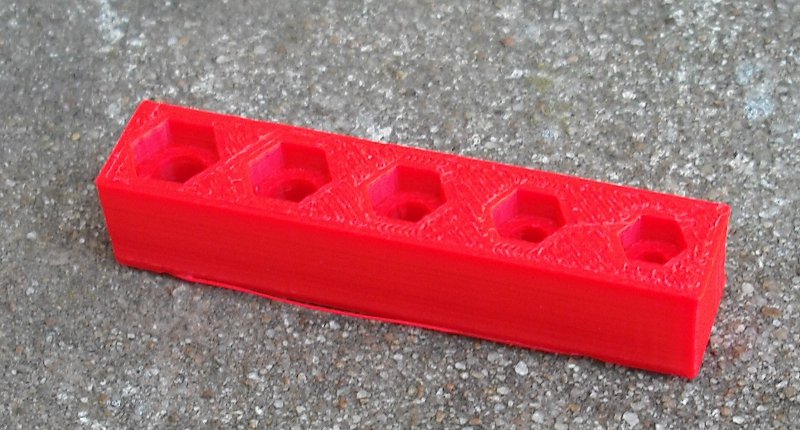 Nut trap size test