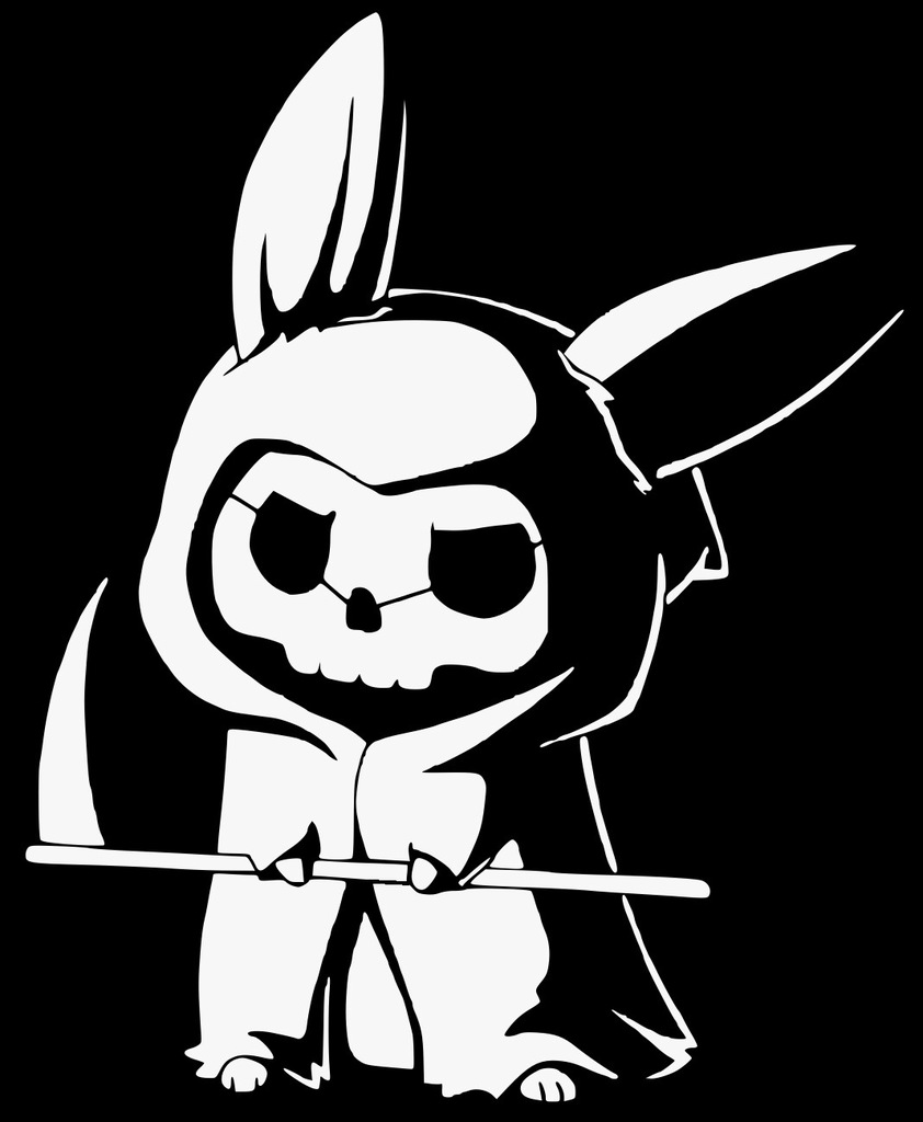 Reaper Bunny stencil