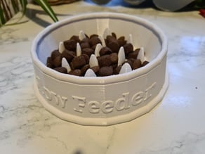 Slow Feeder Dog or Cat Food Bowl (Anti Choking Bowl) (No supports)