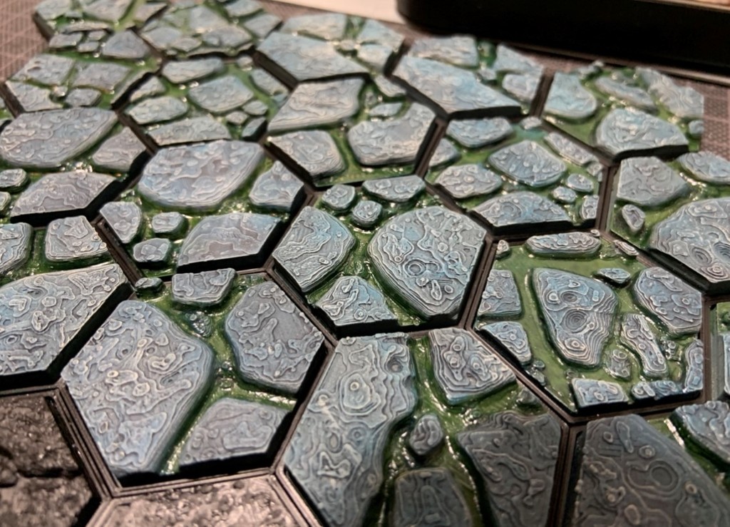 MagHex Cave Floor Hex Tiles Gloomhaven