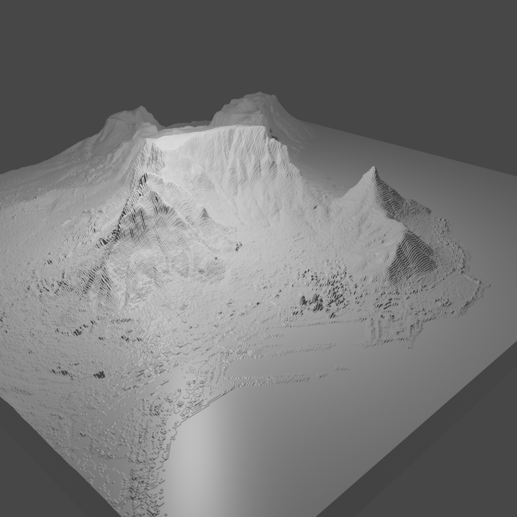Table Mountain elevation model