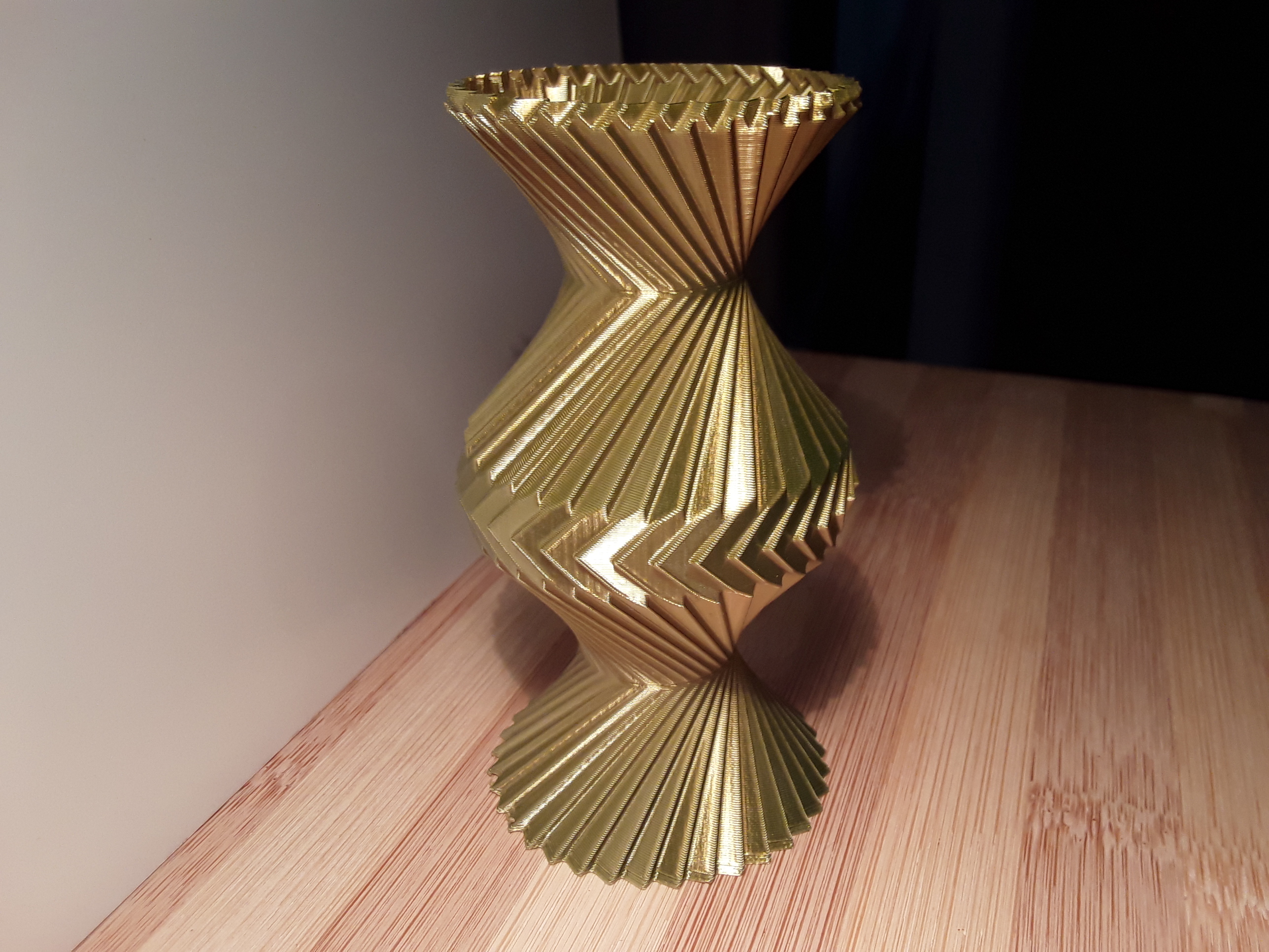 Fancy faceted vase
