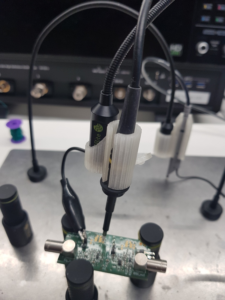 PCBite oscilloscope passive probe holder