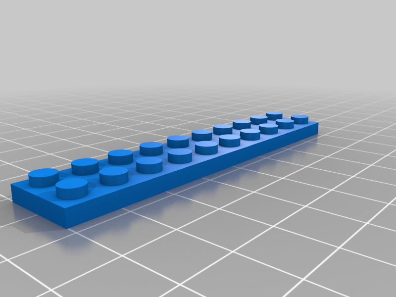 Plate 2 x 10 LEGO compatible 3832