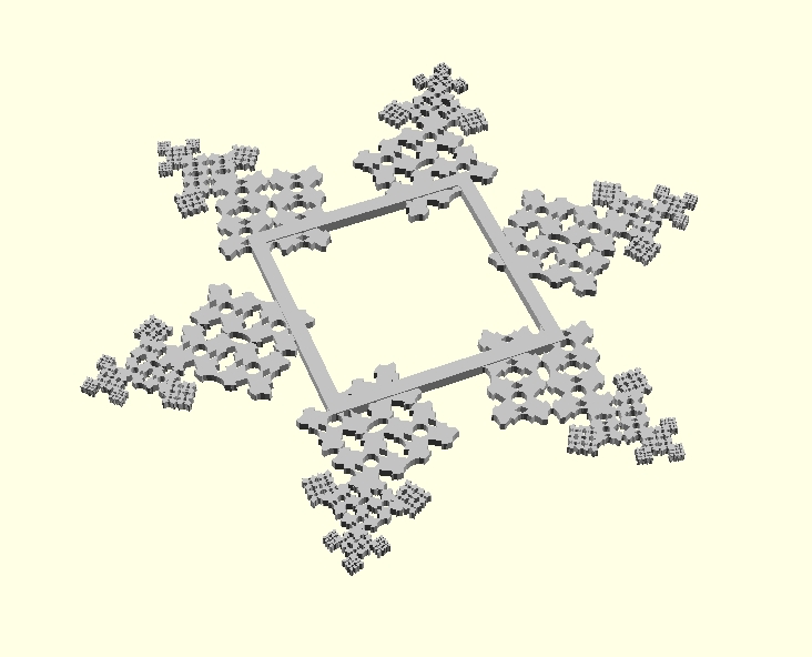 Customizable "Paper" Snowflake Picture Frame