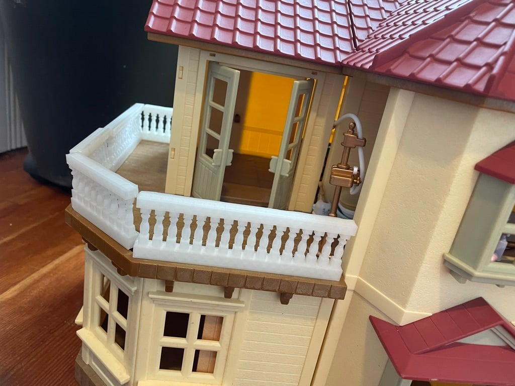 Calico Critters Red Roof House railings