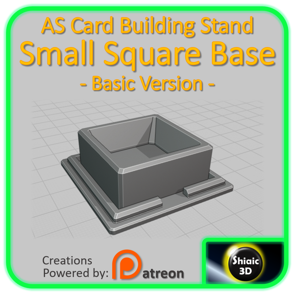 Alpha Strike Card Building Stand - Small Square Base (basic)