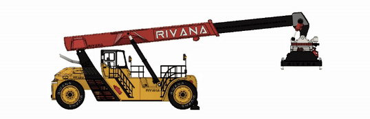 Miniatura 29 do modelo 3D Yellow Reach Stacker (Basic)
