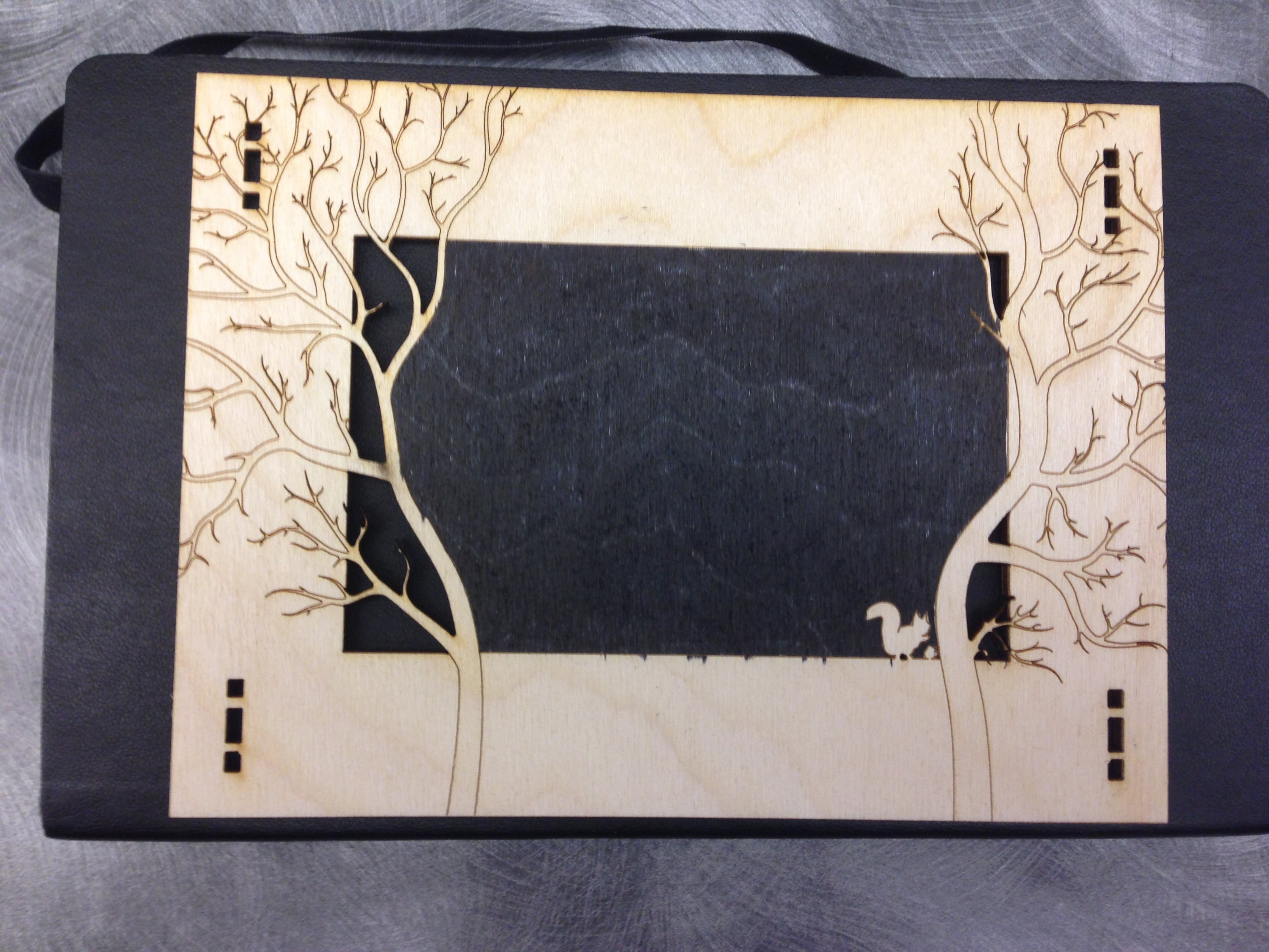 Laser cut Forest Frame w/ Squirrel