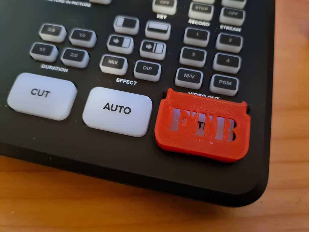 Atem Mini Pro Iso Fade to Black FTB Button Cover