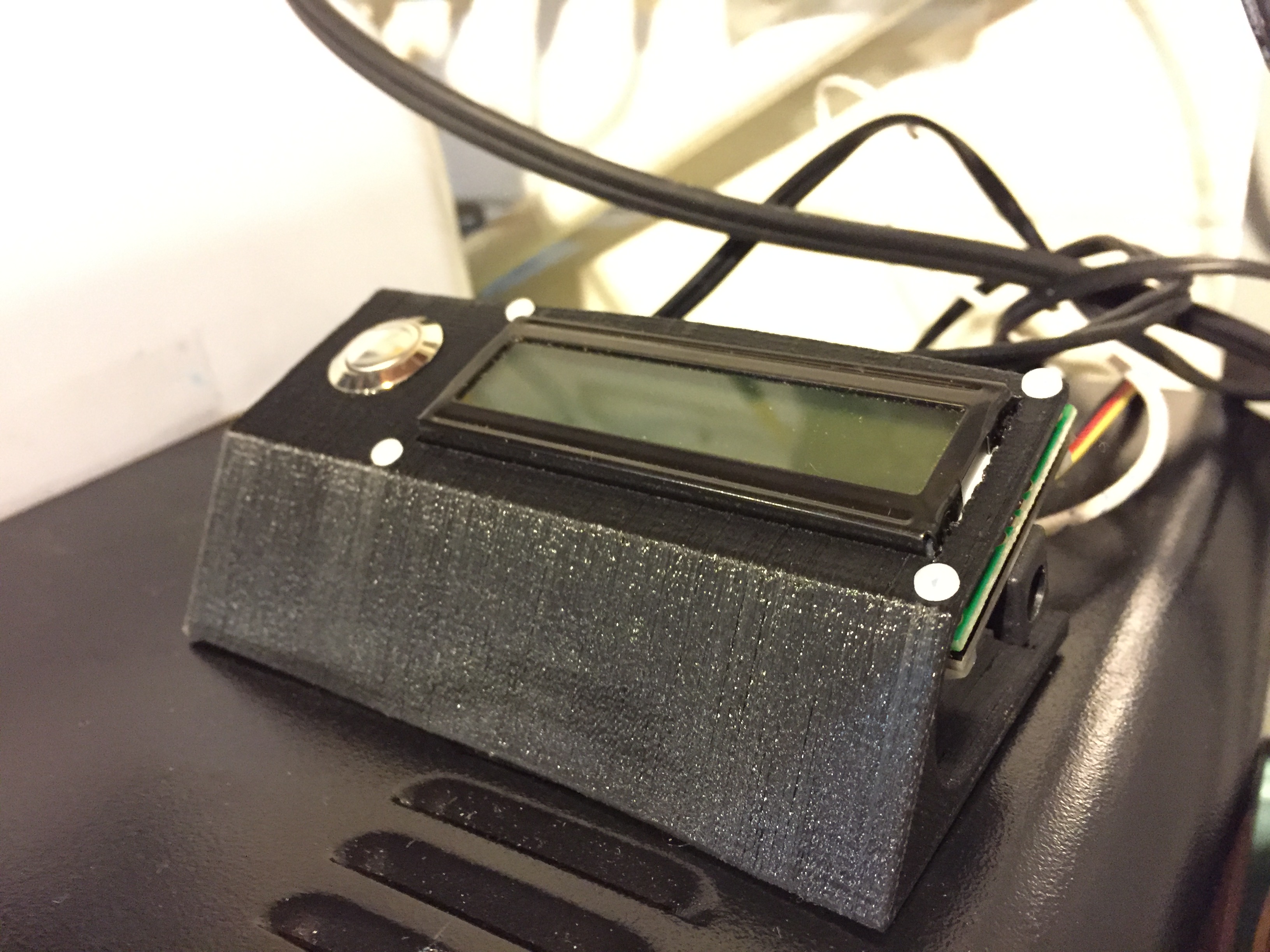 16x2 LCD Stand with Button