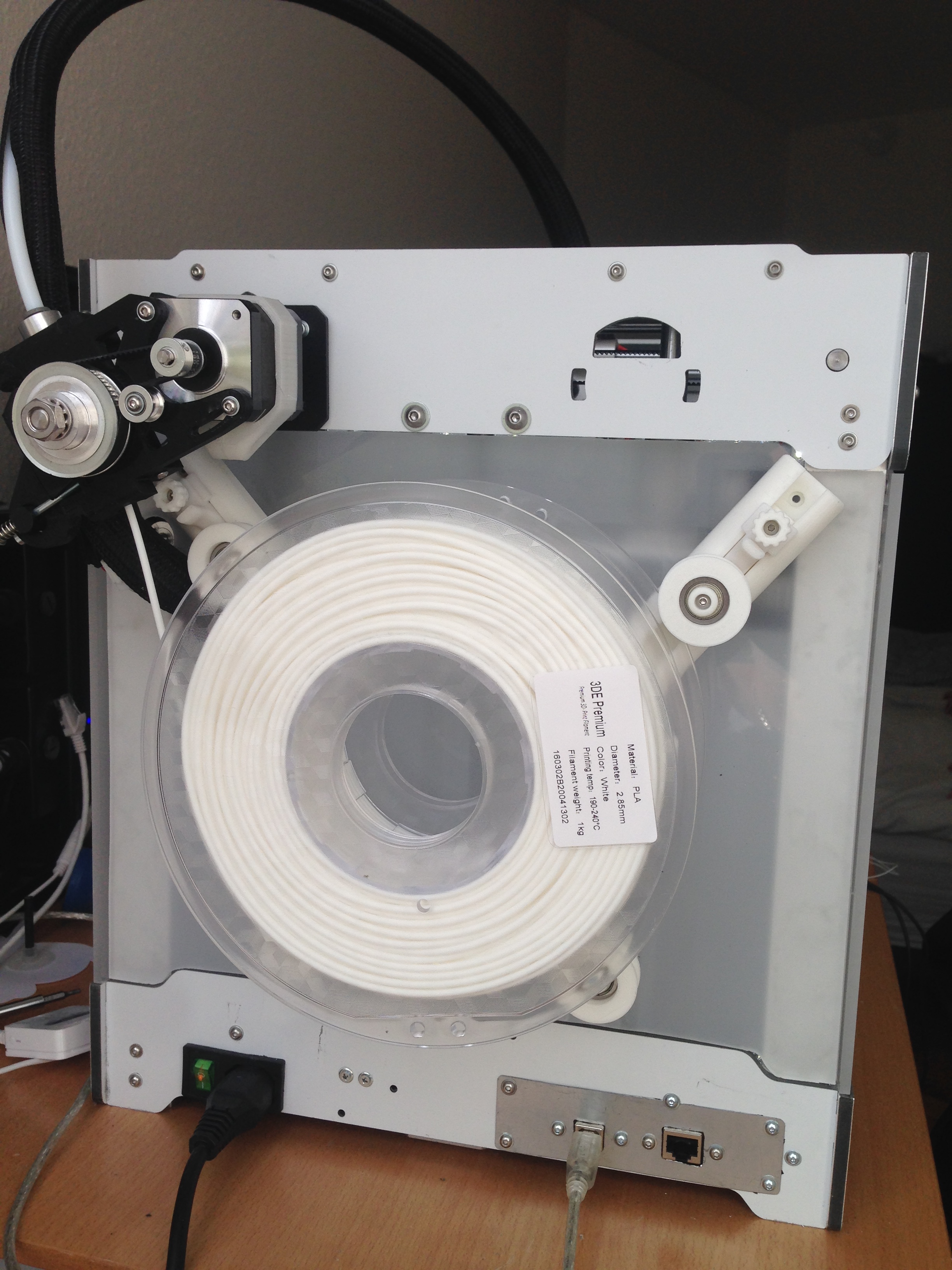 Flat Filament Spool Holder - No spring- The Claw remake