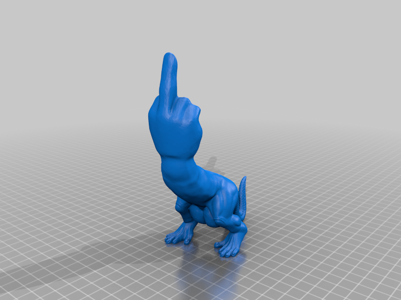 Middle finger saurus