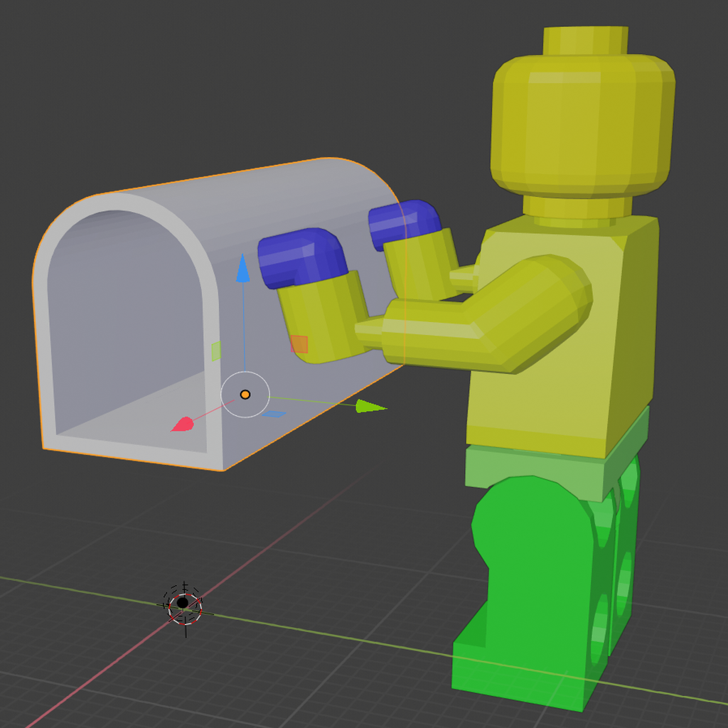 mailbox for lego giant minifigure