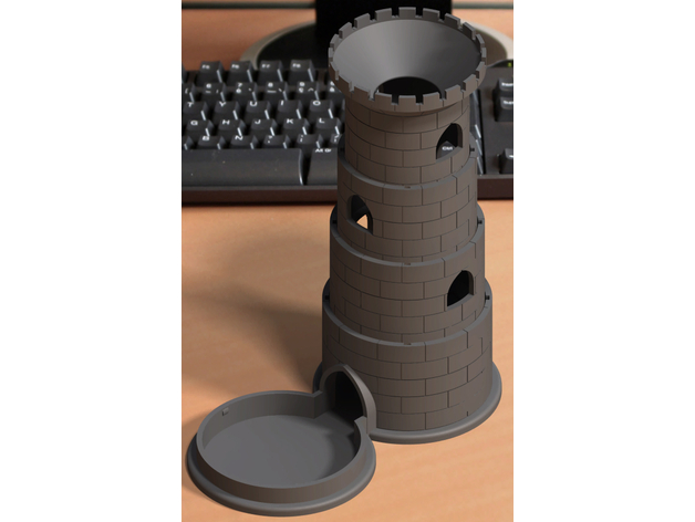 Jet another collapsible dice tower by naehlz