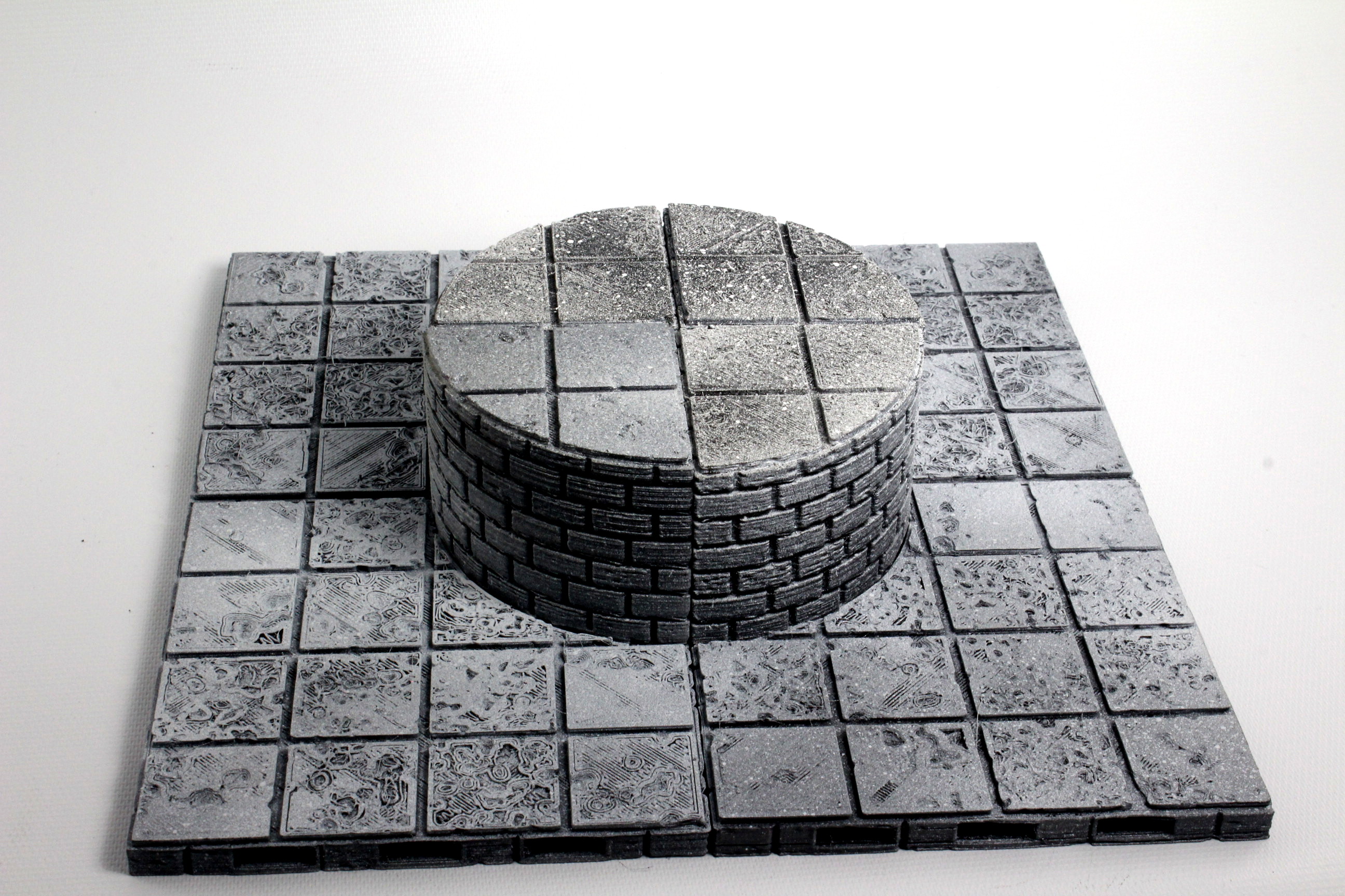 OpenForge Cut-Stone OpenLOCK Curved Full Height Risers