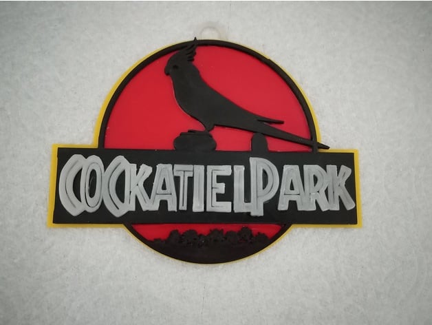 Cockatiel Park Jurassic Park Style