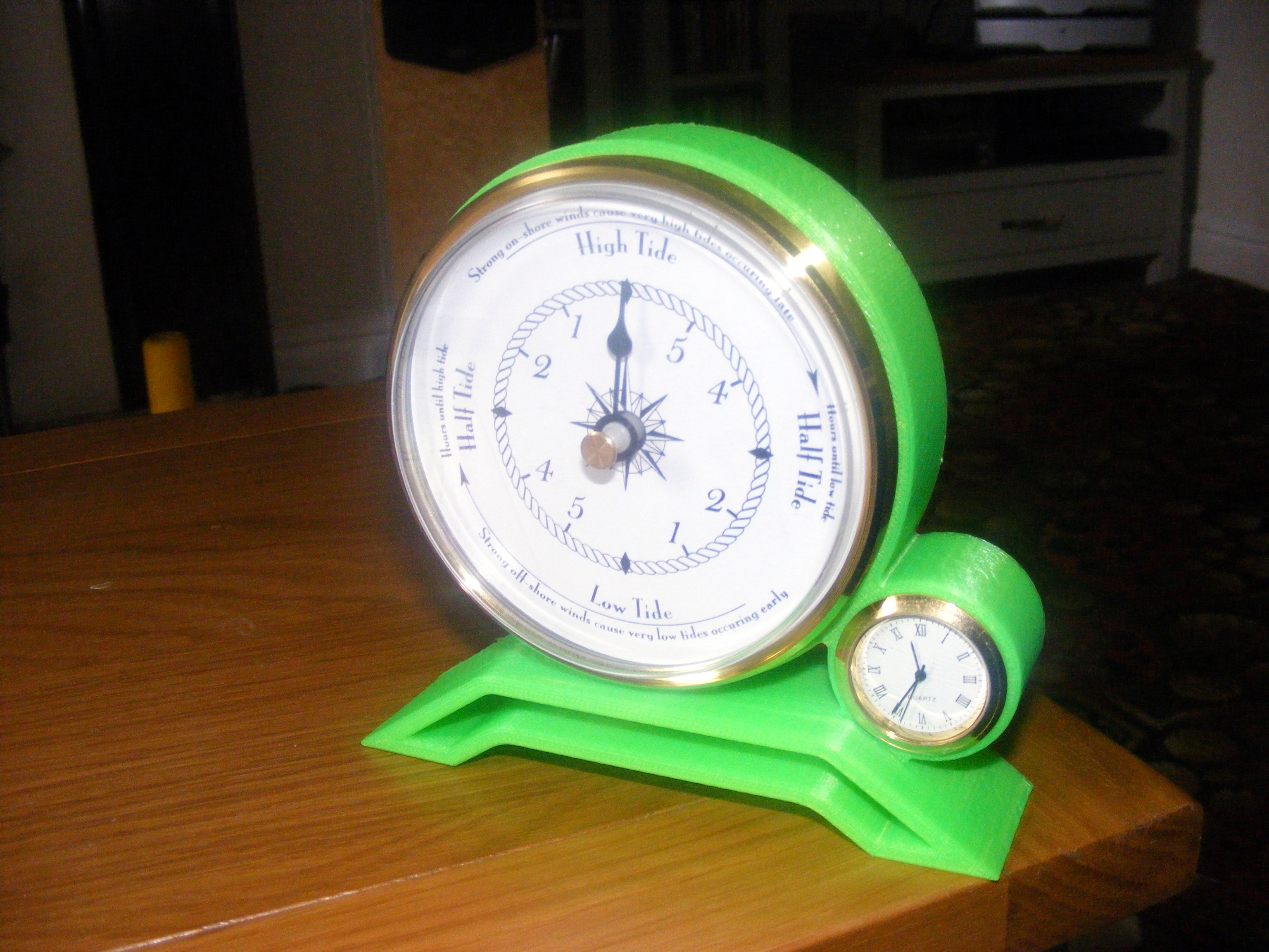 tide clock printed