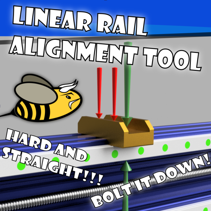 Workbee CNC Linear Rail Alignment Tool Workbeast CNC Mod