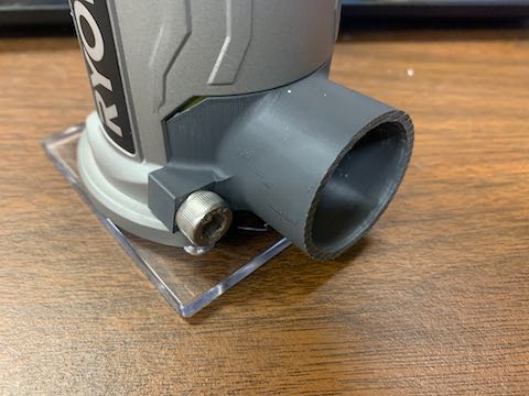 Dust Port, Front Cover and Base for Ryobi and Ridgid Trim Routers