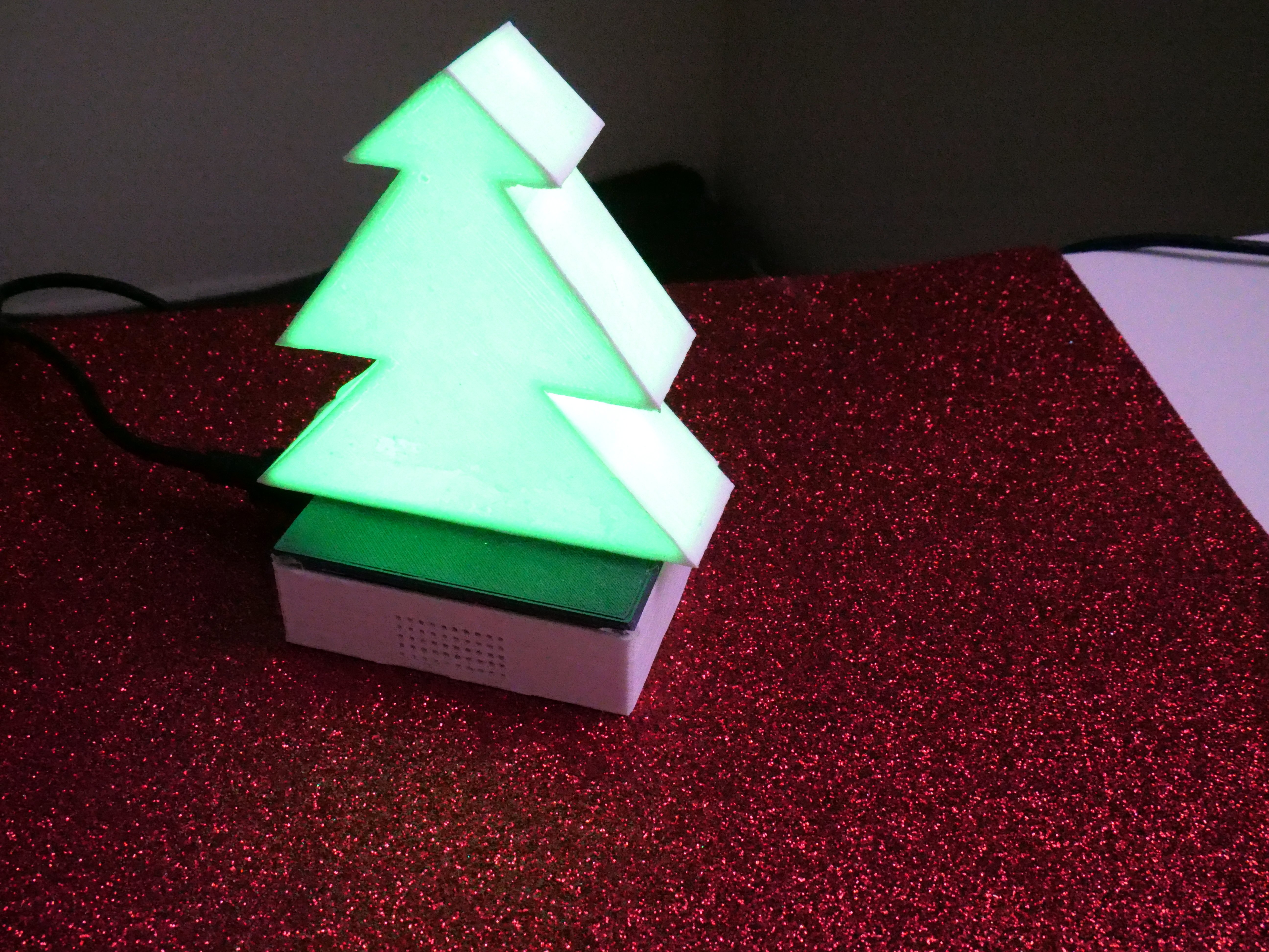 Christmas Tree enclosure for sound activated light