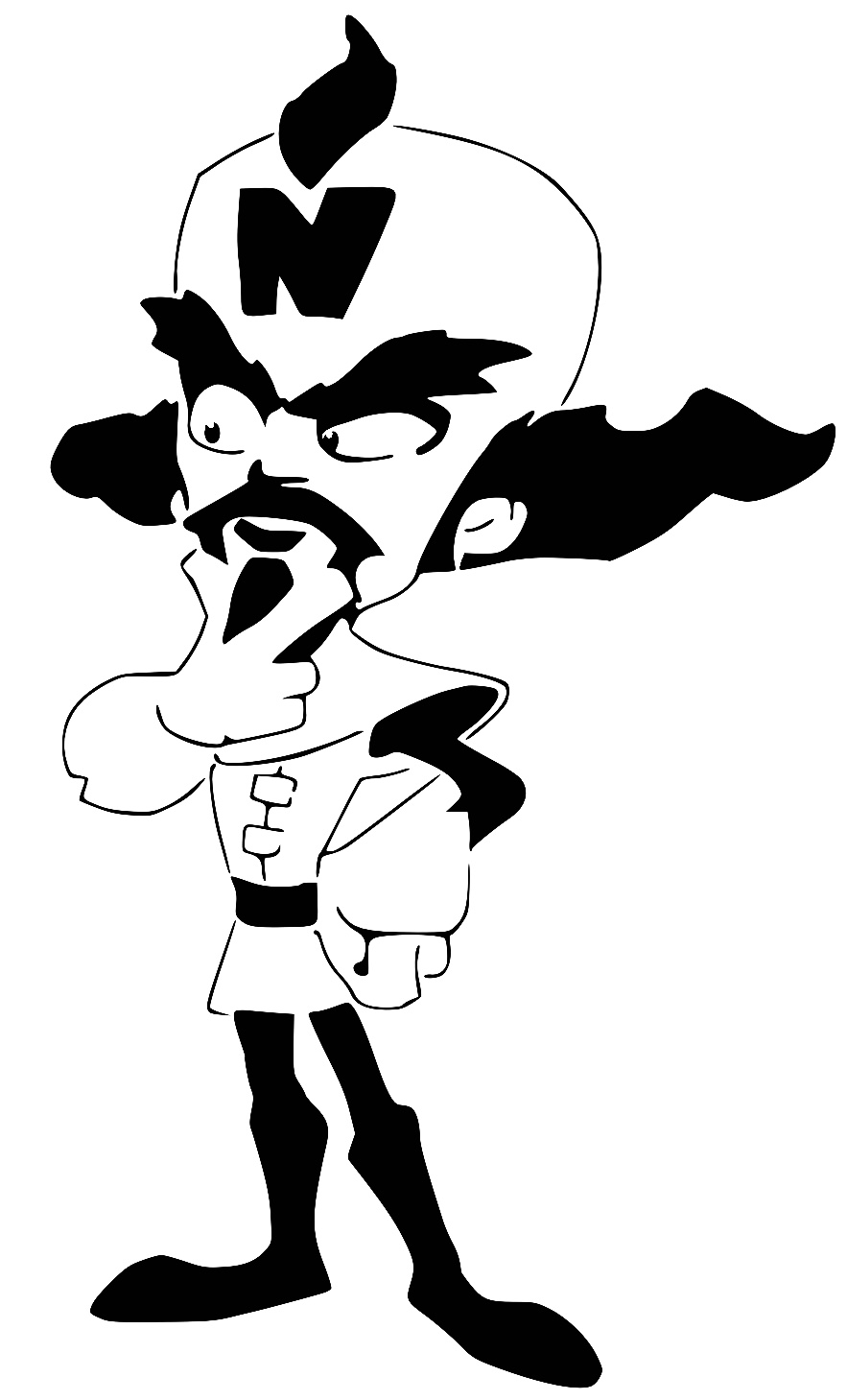 Doctor Neo Cortex stencil