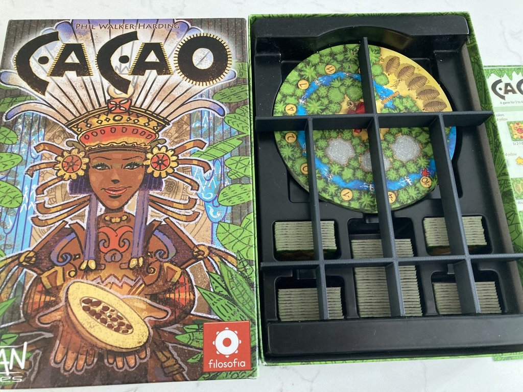 Cacao Board Game Box Insert
