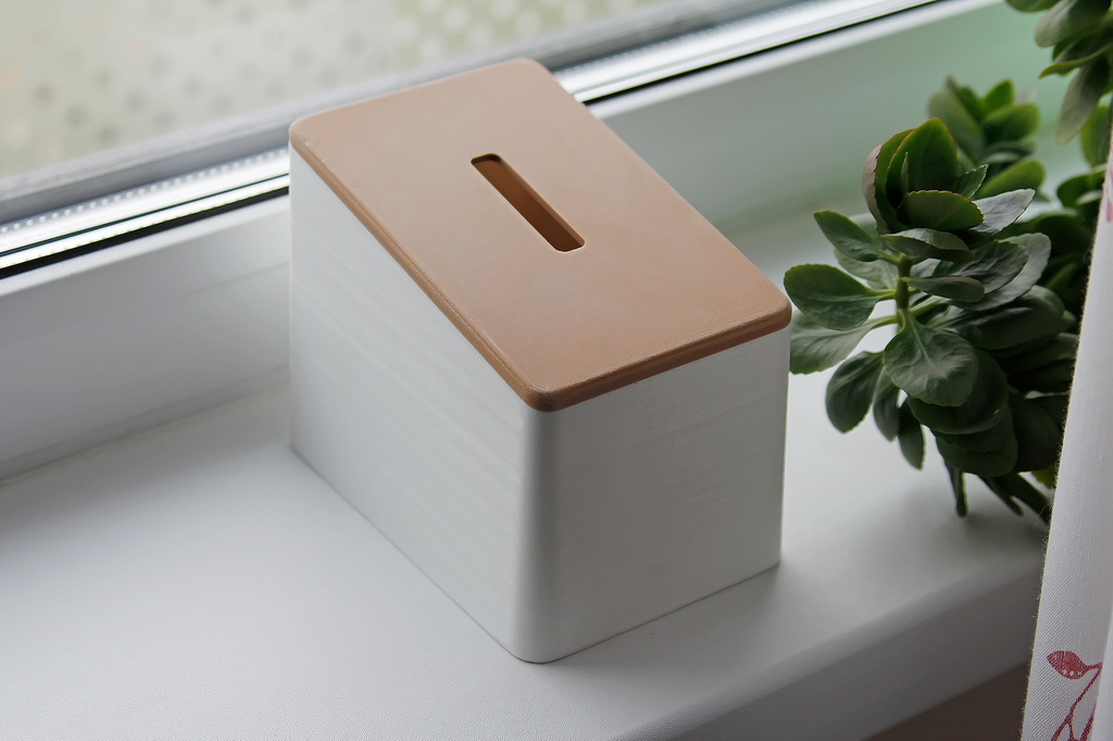Box for 3D-printed trash or trashcan